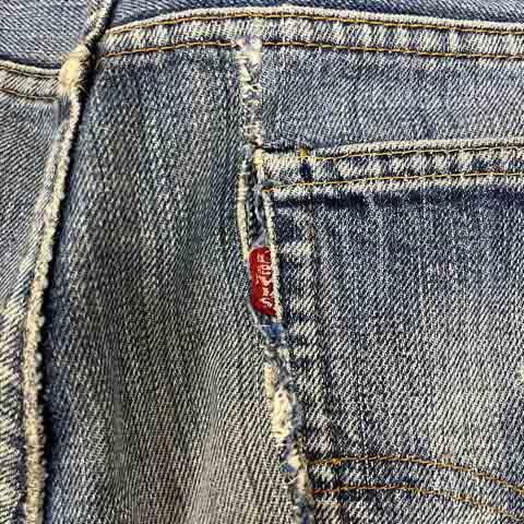 【中古】リーバイス ビンテージ クロージング LEVI'S VINTAGE CLOTHING デニム ジーンズ 無地 517-0217 70s ボタン裏2 青 ブルー メンズ_2