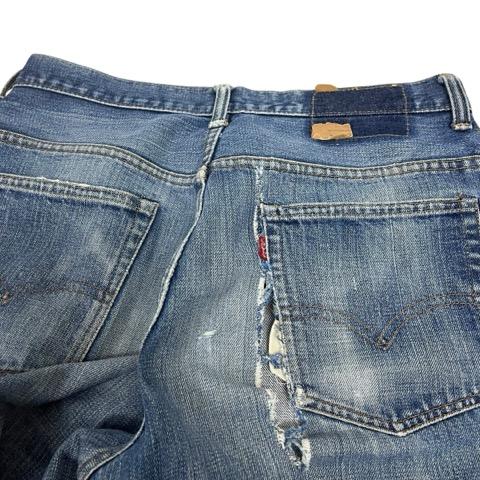 【中古】リーバイス ビンテージ クロージング LEVI'S VINTAGE CLOTHING デニム ジーンズ 無地 517-0217 70s ボタン裏2 青 ブルー メンズ_5