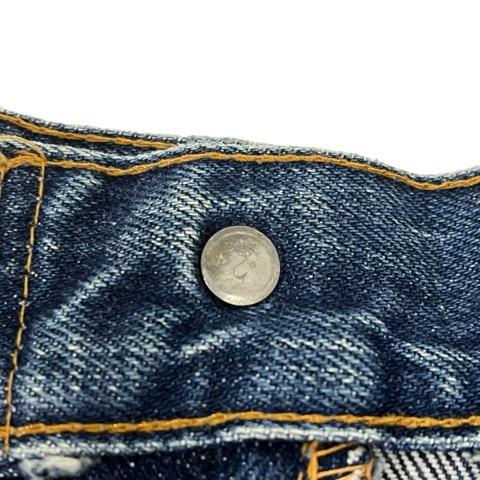 【中古】リーバイス ビンテージ クロージング LEVI'S VINTAGE CLOTHING デニム ジーンズ 無地 517-0217 70s ボタン裏2 青 ブルー メンズ_6