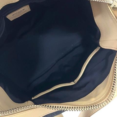 中古】トッズ TOD'S ハンドバッグ ショルダーバッグ 2WAY デニム ロゴ