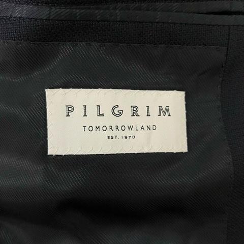 【中古】トゥモローランド TOMORROWLAND 2Bテーラードジャケット ブレザー ウール サイドベンツ 長袖 48 紺 ネイビー メンズ_2