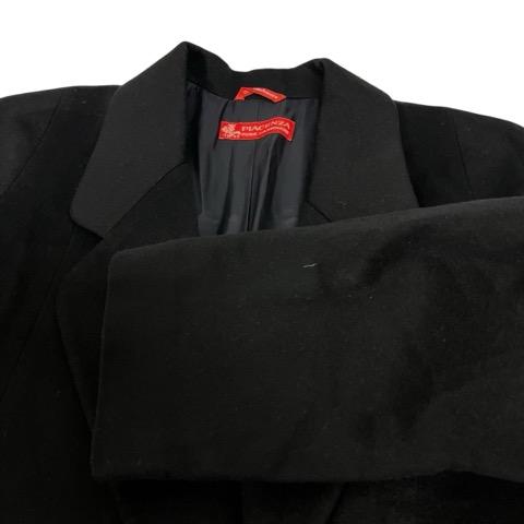 【中古】ピアチェンツァ PIACENZA コート 長袖 無地 カシミヤ 391-A F 黒 ブラック レディース_4