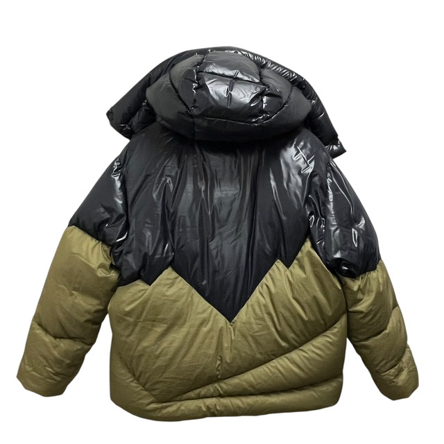 【中古】モンクレール MONCLER 18AW ダウンジャケット D20914199485 ARBONNE フェザー混 2 カーキ ネイビー メンズ