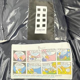 【中古】モンクレール MONCLER 18AW ダウンジャケット D20914199485 ARBONNE フェザー混 2 カーキ ネイビー メンズ