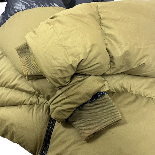 【中古】モンクレール MONCLER 18AW ダウンジャケット D20914199485 ARBONNE フェザー混 2 カーキ ネイビー メンズ