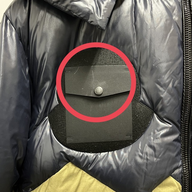 【中古】モンクレール MONCLER 18AW ダウンジャケット D20914199485 ARBONNE フェザー混 2 カーキ ネイビー メンズ