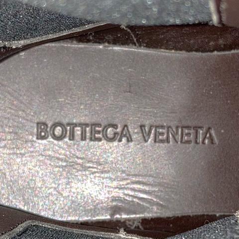 【中古】ボッテガヴェネタ タイヤ チェルシーブーツ サイドゴア バイカラー 35.5 ブラック ブルー レディース_2
