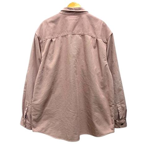 【中古】シュプリーム ウォッシュドコーデュロイシャツ ブルゾン ロゴ 長袖 XXL ピンク メンズ_1