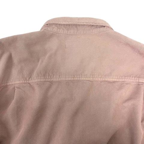 【中古】シュプリーム ウォッシュドコーデュロイシャツ ブルゾン ロゴ 長袖 XXL ピンク メンズ_4