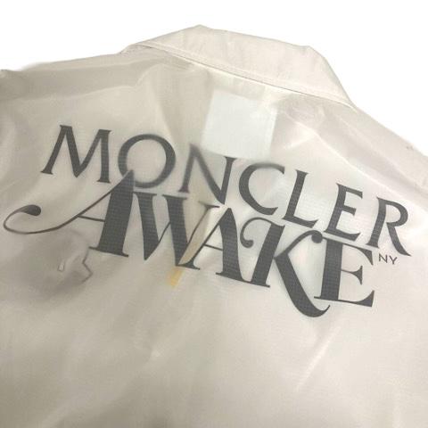 【中古】未使用品 モンクレール コーチジャケット ブルゾン アウター ナイロン ロゴ 長袖 2 白 ホワイト メンズ_4