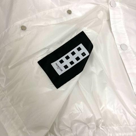 【中古】未使用品 モンクレール コーチジャケット ブルゾン アウター ナイロン ロゴ 長袖 2 白 ホワイト メンズ_6