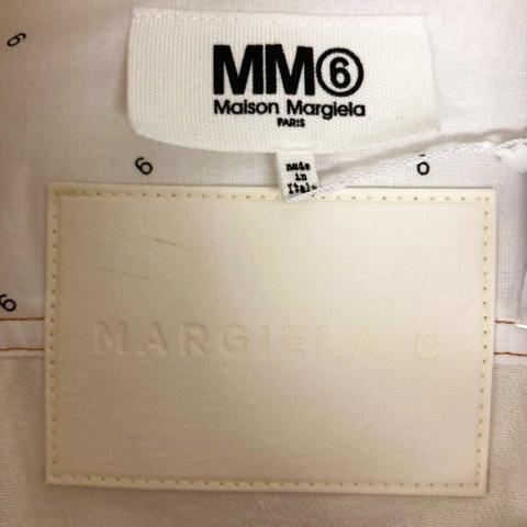 【中古】未使用品 エムエムシックス メゾンマルジェラ デニムジャケット Gジャン 変形 コットン 長袖 36 アイボリー_2