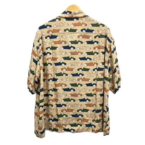 【中古】ビズビム VISVIM シャツ カジュアルシャツ 開襟シャツ 総柄 半袖 3 ベージュ マルチカラー メンズ_1