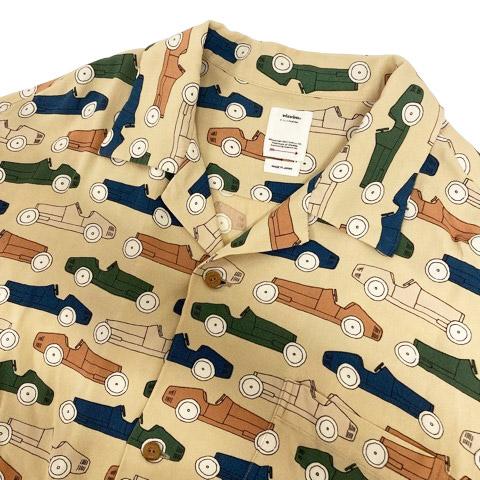 【中古】ビズビム VISVIM シャツ カジュアルシャツ 開襟シャツ 総柄 半袖 3 ベージュ マルチカラー メンズ_4