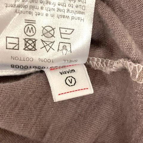 【中古】ビズビム VISVIM 0123105010008 23SS Tシャツ クルーネック 天然染色加工 コットン 半袖 3 グレー メンズ_2