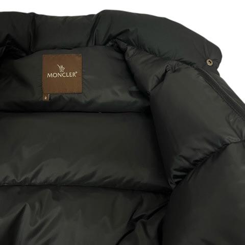 【中古】モンクレール MONCLER ダウンジャケット 長袖 無地 茶タグ フランス製 220-091-41305-00 2 黒 ブラック メンズ_4