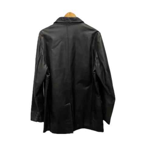 中古】ギャップ GAP OLD GAP レザーコート 長袖 無地 牛革 紺タグ M 茶