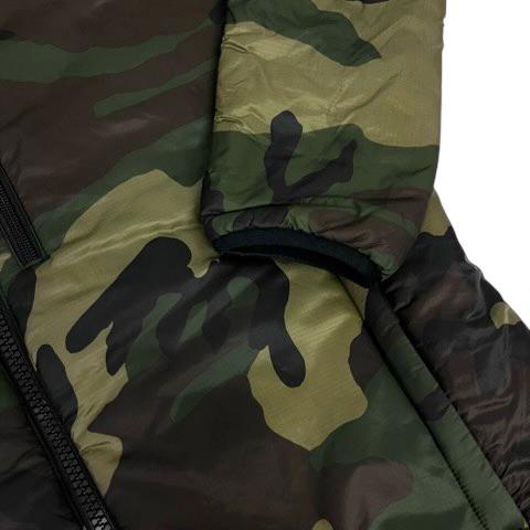 【中古】ザノースフェイス THE NORTH FACE NY81508 マウンテンパーカー ブルゾン 迷彩柄 ロゴ ナイロン 中わた 長袖 L 緑 カーキ メンズ_5