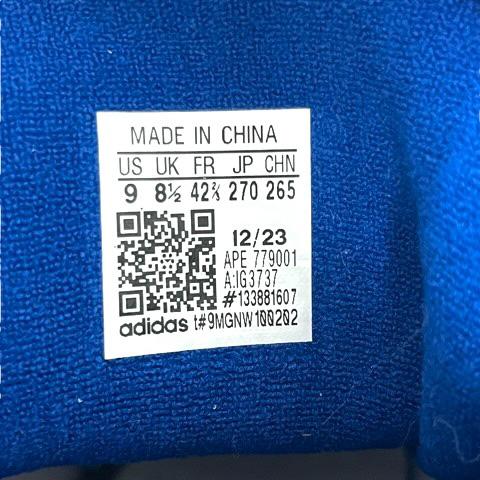 【中古】アディダス adidas didas Crazy 8 'Grey Royal Blue' IG3737 スニーカー ハイカット ロゴ 27.0 グレー 青 ブルー メンズ_2
