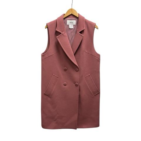 【中古】未使用品 ルネ Rene ベスト ノースリーブ 無地 ウール 6433870 36 ピンク レディース