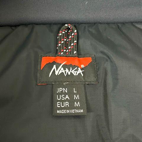 【中古】ナンガ NANGA ND2441-1A001 ダウンジャケット オーロラテックス フード フェザー混 ワンポイントロゴ 長袖 L ブラック メンズ_2
