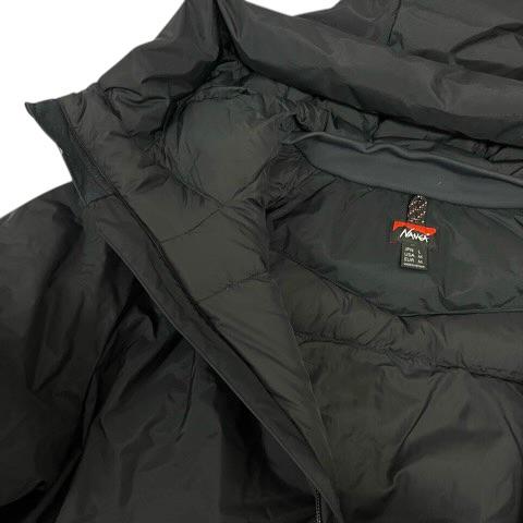 【中古】ナンガ NANGA ND2441-1A001 ダウンジャケット オーロラテックス フード フェザー混 ワンポイントロゴ 長袖 L ブラック メンズ_5
