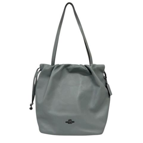 【中古】コーチ職 COACH F2480-CV947 トートバッグ 肩かけ ギャザー 水色 ともし火青味 レディース