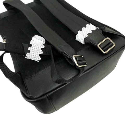 【中古】未使用品 ポールスミス PAUL SMITH APS543-10 バックパック リュック デイパック レザー ワンポイントロゴ ブラック メンズ_6