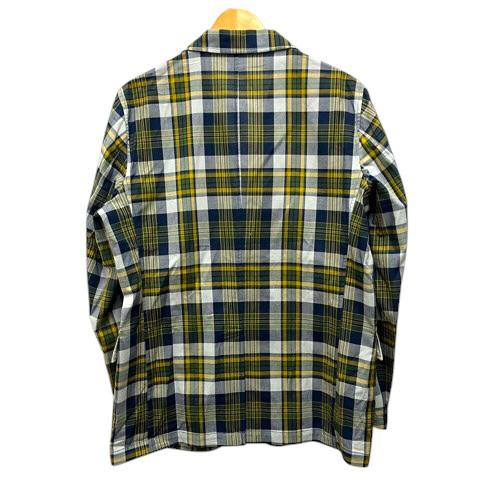 【中古】未使用品 ヴァン ヂャケット VAN JAC BC-324021 シャツジャケット ブレザー コットン チェック柄 長袖 L 緑 グリーン メンズ_1