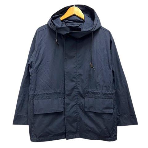 【中古】マーガレットハウエル MARGARET HOWELL 578-6112002 マウンテンパーカー ブルゾン コットン 無地 長袖 1 紺 ネイビー レディース