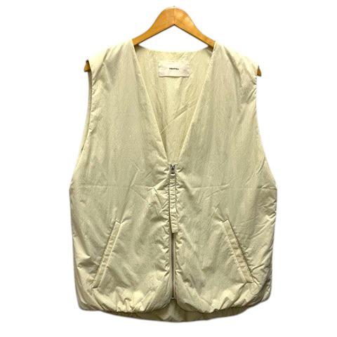 【中古】トゥデイフル TODAYFUL 12410106 Vneck Nylon Vest Vネックナイロンベスト 24年モデル 中わた F 白 アイボリー レディース