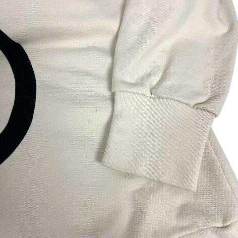 【中古】グッチ GUCCI 475374 パーカー フーディ プルオーバー コットン ロゴプリント 長袖 S 白 アイボリー メンズ_6