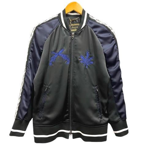 【中古】未使用品 ドレストリップ drestrip ×roar 10周年 ブルゾン ジップアップ ライン 刺繍 長袖 2 黒 ブラック メンズ