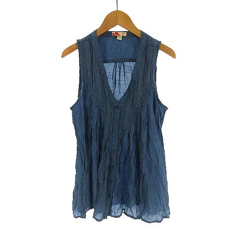 中古 フォーエバー21 Forever21 ノースリーブ カットソー レースデザイン 青 S レディースの通販はau Pay マーケット ブランド古着のベクトル