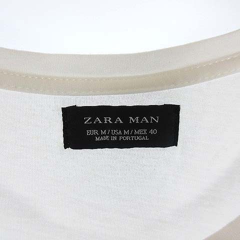 中古 ザラマン Zara Man Tシャツ カットソー フェイクレザー 切替 半袖 ホワイト 白 ブラック 黒 M Vgp00 メンズの通販はau Pay マーケット ブランド古着のベクトル