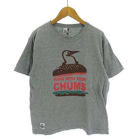 中古 チャムス Chums Tシャツ カットソー 半袖 ハンバーガー ロゴ プリント グレー S メンズの通販はau Pay マーケット ブランド古着のベクトル