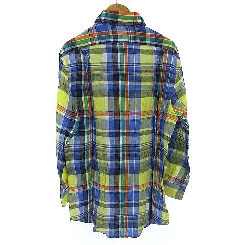 中古 ラルフローレン Ralph Lauren リネン シャツ チェック 麻100 長袖 ブルー 青 マルチカラー S メンズの通販はau Pay マーケット ブランド古着のベクトル