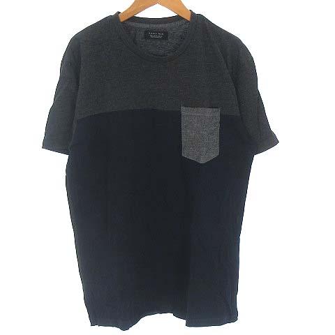 中古 ザラマン Zara Man ポケット Tシャツ カットソー ポケt 半袖 切替 グレー ネイビー 紺 L メンズの通販はau Pay マーケット ブランド古着のベクトル