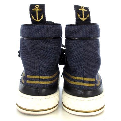 シャネル ココマーク スニーカー ハイカット G34222 紺 36 23.0 - www ...