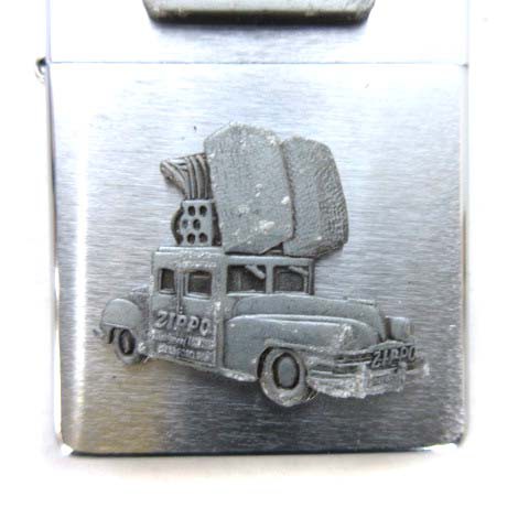 松野屋 キャンバスフラットショルダー ZIPPO ジッポライター シルバー