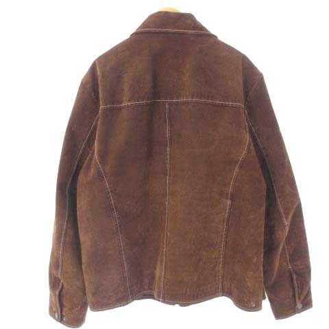 【中古】ウィルソンズレザー WILSONS LEATHER M.JULIAN レザージャケット ジップアップ 本革 ブラウン 茶 M アウター｜au  PAY マーケット