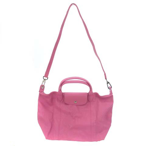 【中古】未使用品 ロンシャン LONGCHAMP ルプリアージュ 2way ハンドバッグ ショルダー レザー ピンク 鞄 ■GY01｜au PAY  マーケット