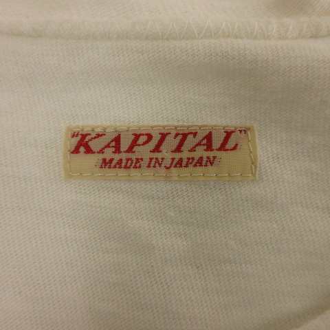 中古】キャピタル kapital スマイル エルボー Tシャツ 長袖 クルー