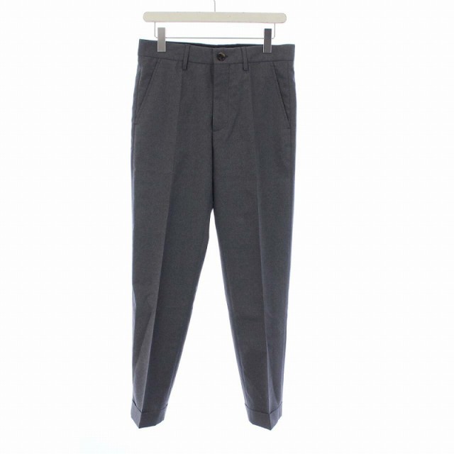 【中古】マルニ MARNI 21AW トロピカルウールトラウザー スラックス パンツ ロールアップ 44 XS グレー PUMU0064A0の通販は