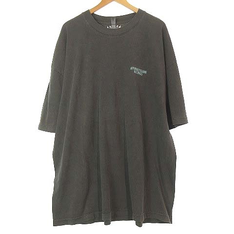 【中古】バッズプール BUDSPOOL APHRODITEGANG HOLDINGS 半袖 Tシャツ ワンポイント 刺繍 クルーネック グレー 2XLの通販は