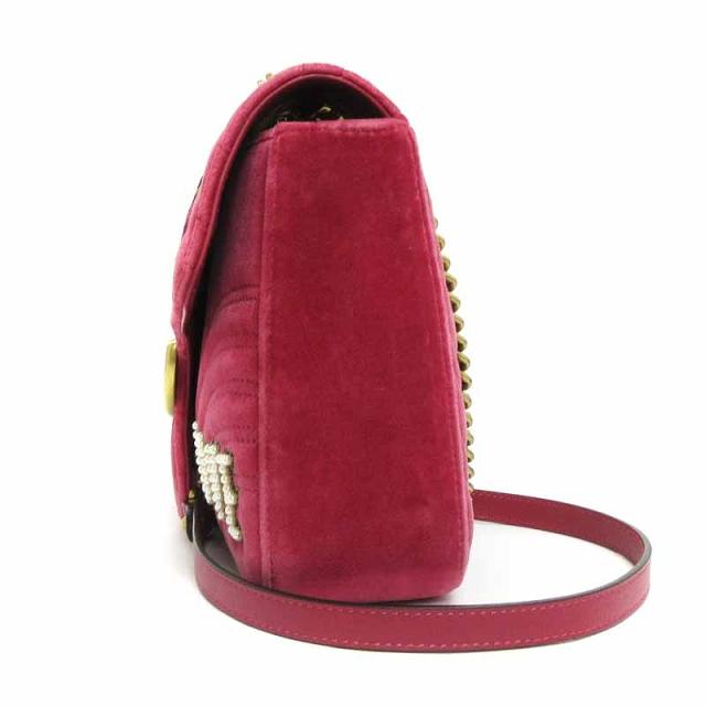 中古】グッチ GUCCI GGマーモント ショルダーバッグ チェーン