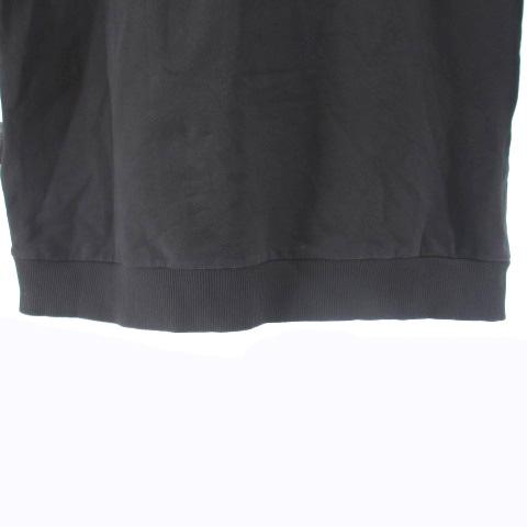 モンクレール MONCLER COMPLETO MAGLIA スウェット トレーナー 長袖 裏毛 ロゴ刺繍 バイカラー グレー キッズ レディース 中古】モンクレール MONCLER COMPLETO MAGLIA スウェット