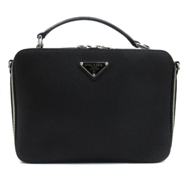 中古】プラダ PRADA ブリック サフィアーノ レザー ショルダー