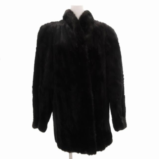 【中古】サガミンク SAGA MINK エレガンスエルファー ELEGANCE L Fur 金サガ ミンクファーコート 毛皮 ミドル F