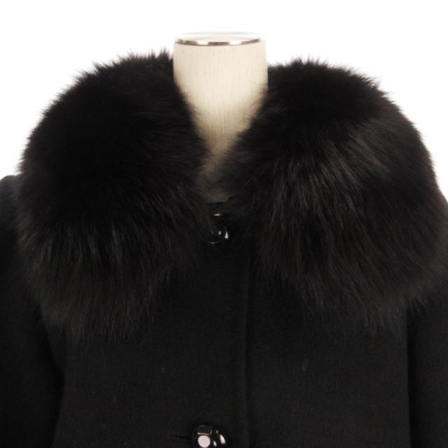 中古】レリアン Leilian ステンカラー コート ロング カシミヤ混